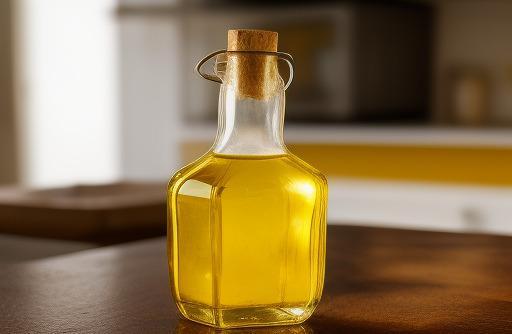 A bottle of canola oil liquid gold