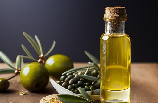 A bottle of extra virgin olive oil