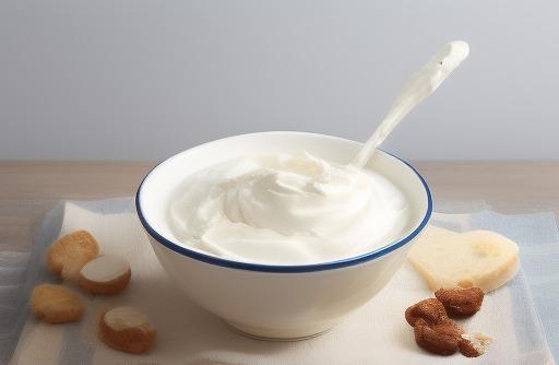 A bowl of Greek yogurt creamy