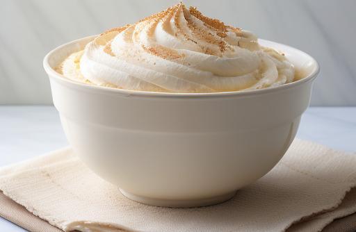 A bowl of whipping cream