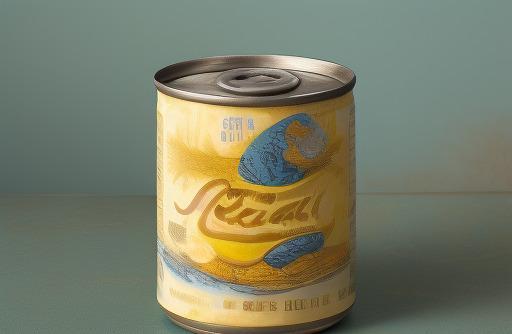 A can of condensed milk sweet