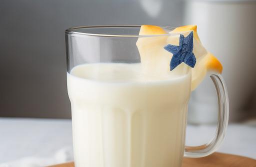 A glass of milk cold