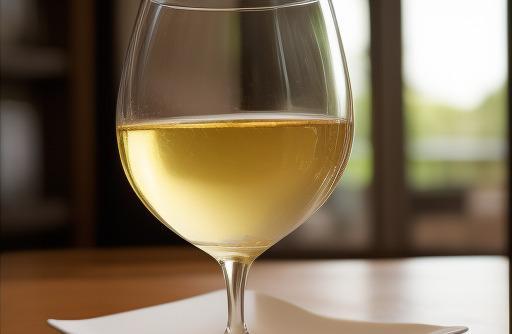 A glass of white wine crisp