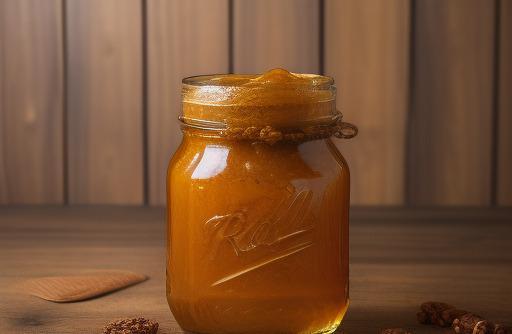 A jar of malt syrup rich