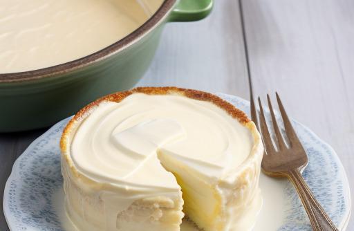A pat of butter on a dish creamy