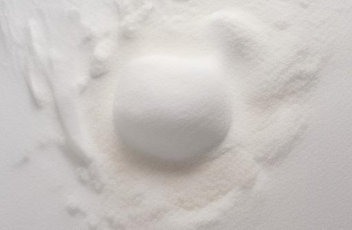A pile of all purpose flour white