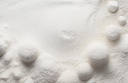 A pile of flour white