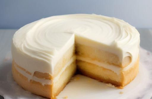 Cream cheese frosting on a cake smooth