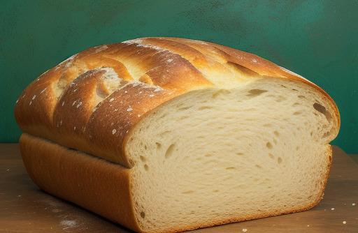 Freshly baked bread crusty