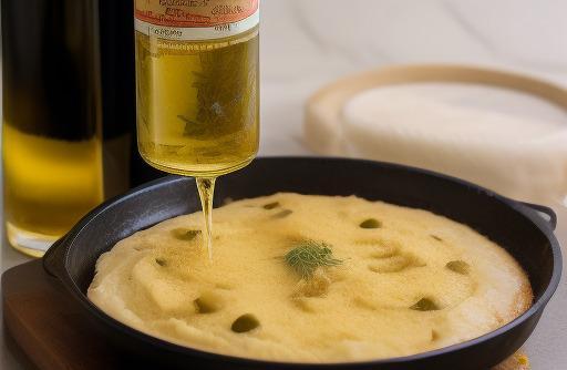 Olive oil being incorporated into dough