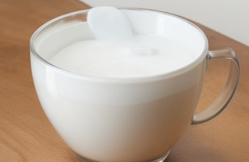 Powdered milk in a cup