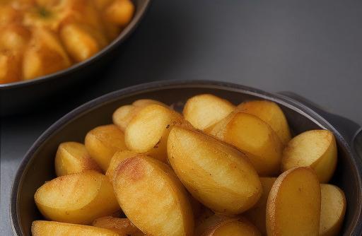 Roasted potatoes crispy