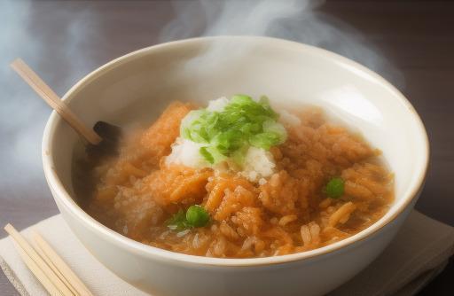 Steaming bowl of rice