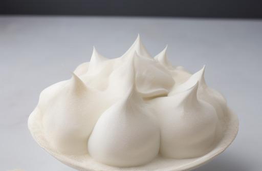 White meringue powder airy
