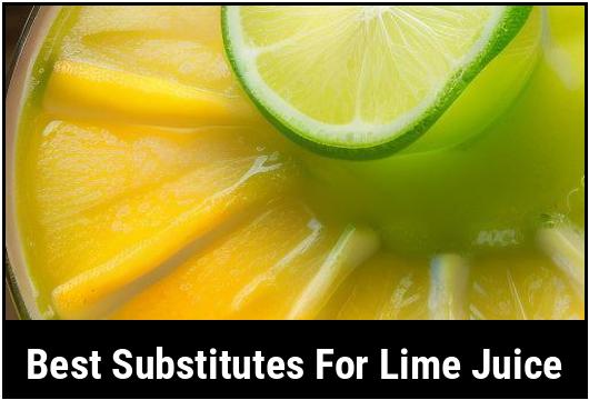 best substitutes for lime juice