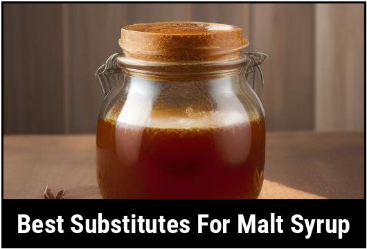 best substitutes for malt syrup