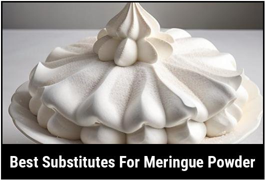 best substitutes for meringue powder