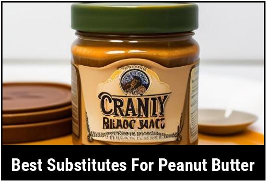 best substitutes for peanut butter