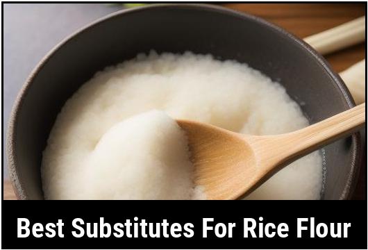 best substitutes for rice flour