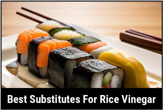 best substitutes for rice vinegar