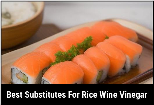best substitutes for rice wine vinegar