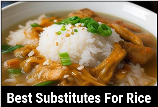 best substitutes for rice