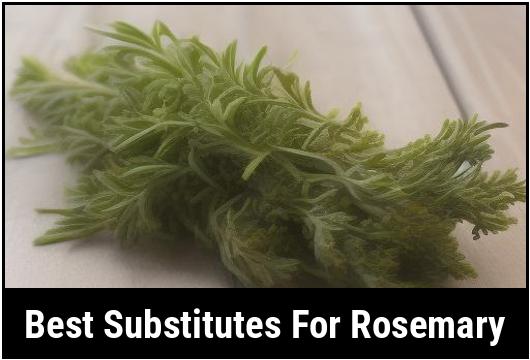 best substitutes for rosemary