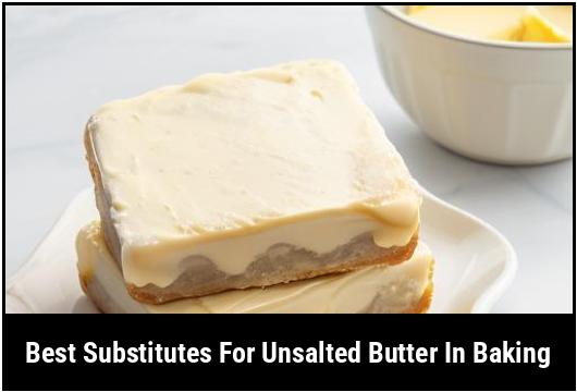 best substitutes for unsalted butter in baking