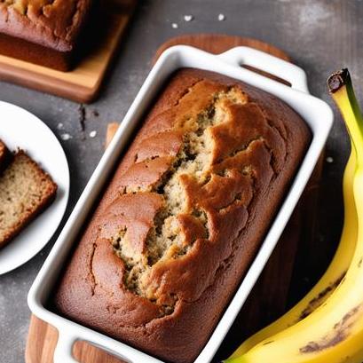 close up view of oven cooked banana bread