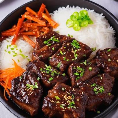 close up view of oven cooked galbi