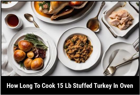 how long to cook lb stuffed turkey in oven