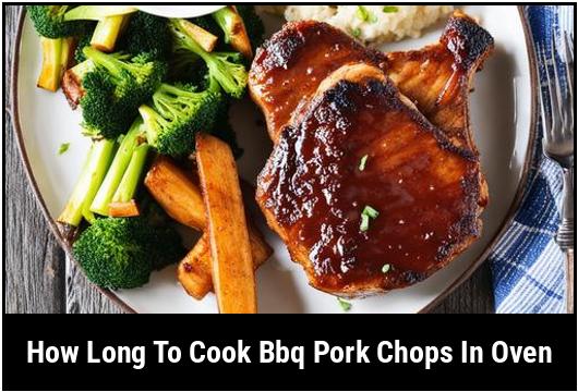 how long to cook bbq pork chops in oven