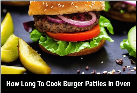 how long to cook burger patties in oven