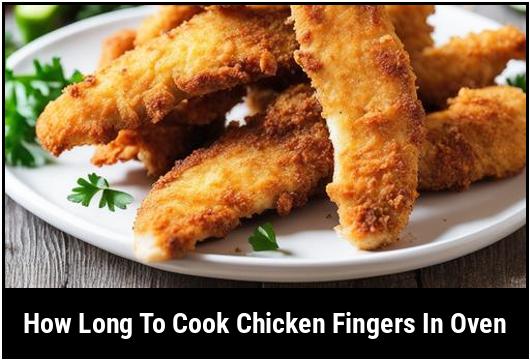 how long to cook chicken fingers in oven