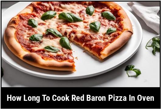 how long to cook red baron pizza in oven