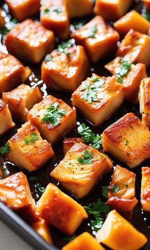 oven baked chicken cubes